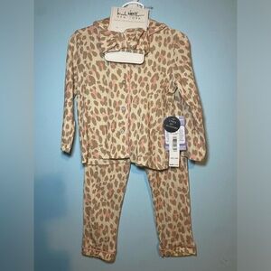 Kids Leopard Print Pajama Set